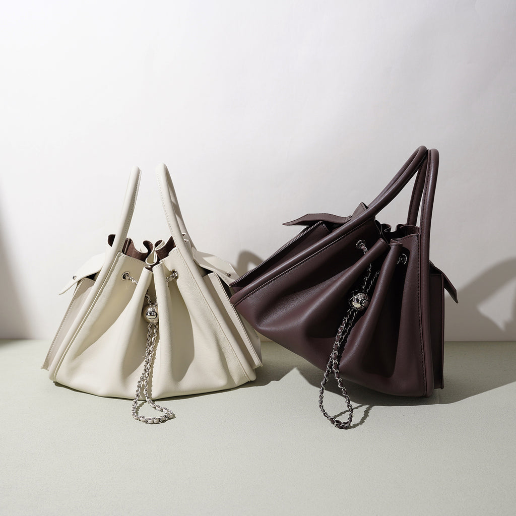 Petit sac bandoulière patchwork en cuir - vue 2