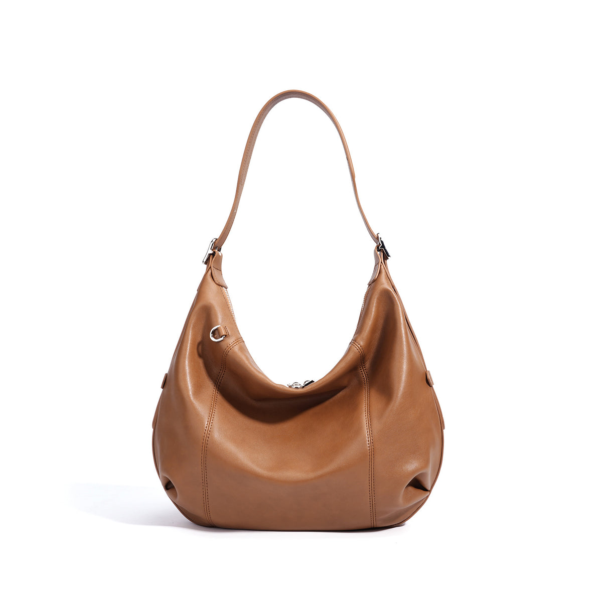 Sac à main grande capacité en croûte de cuir - vue 9
