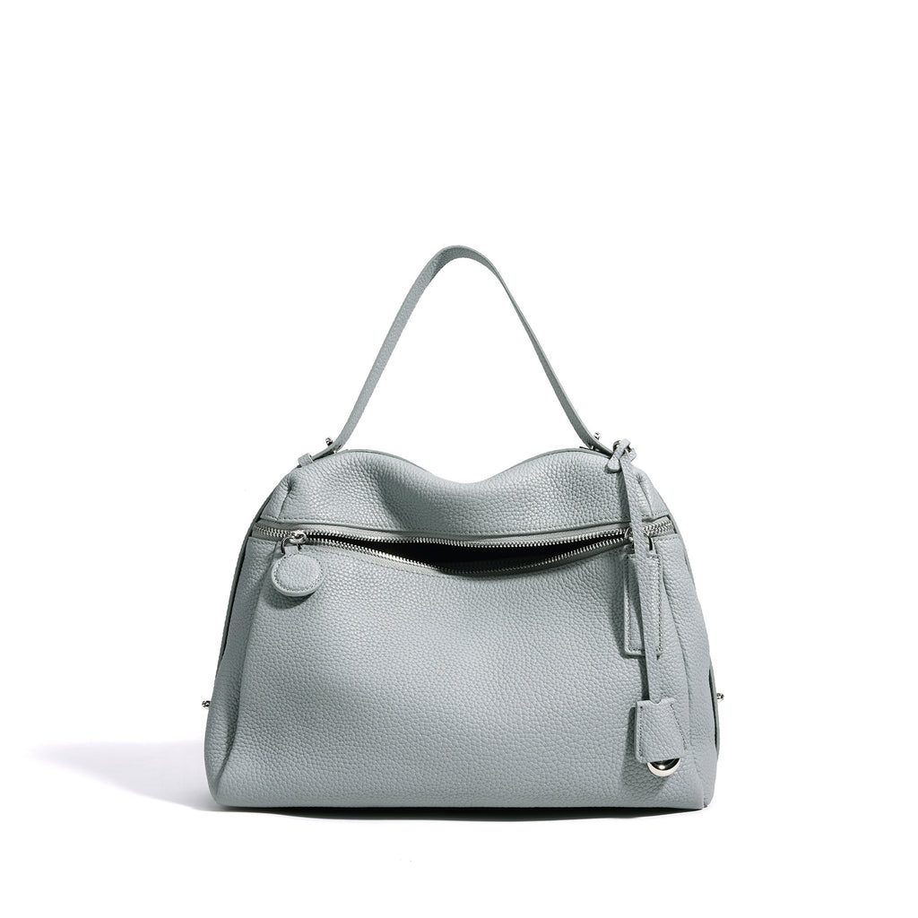 Sac bandoulière grande capacité en cuir - vue 6