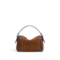 Sac oreiller texturé en croûte de cuir - vue 4