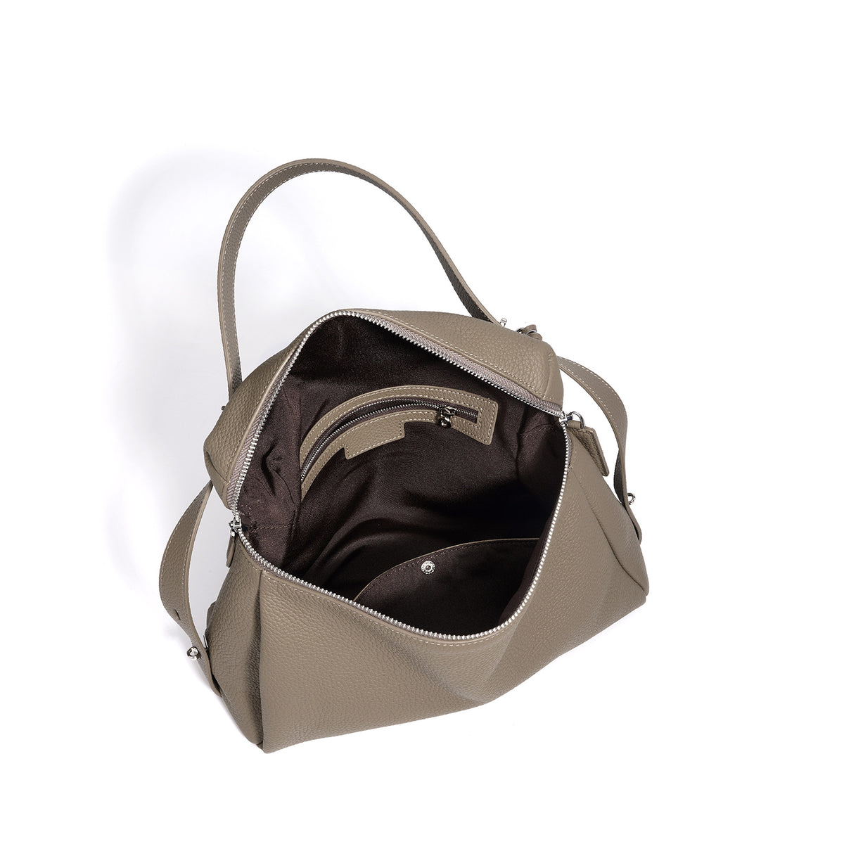 Sac bandoulière grande capacité en cuir - vue 4