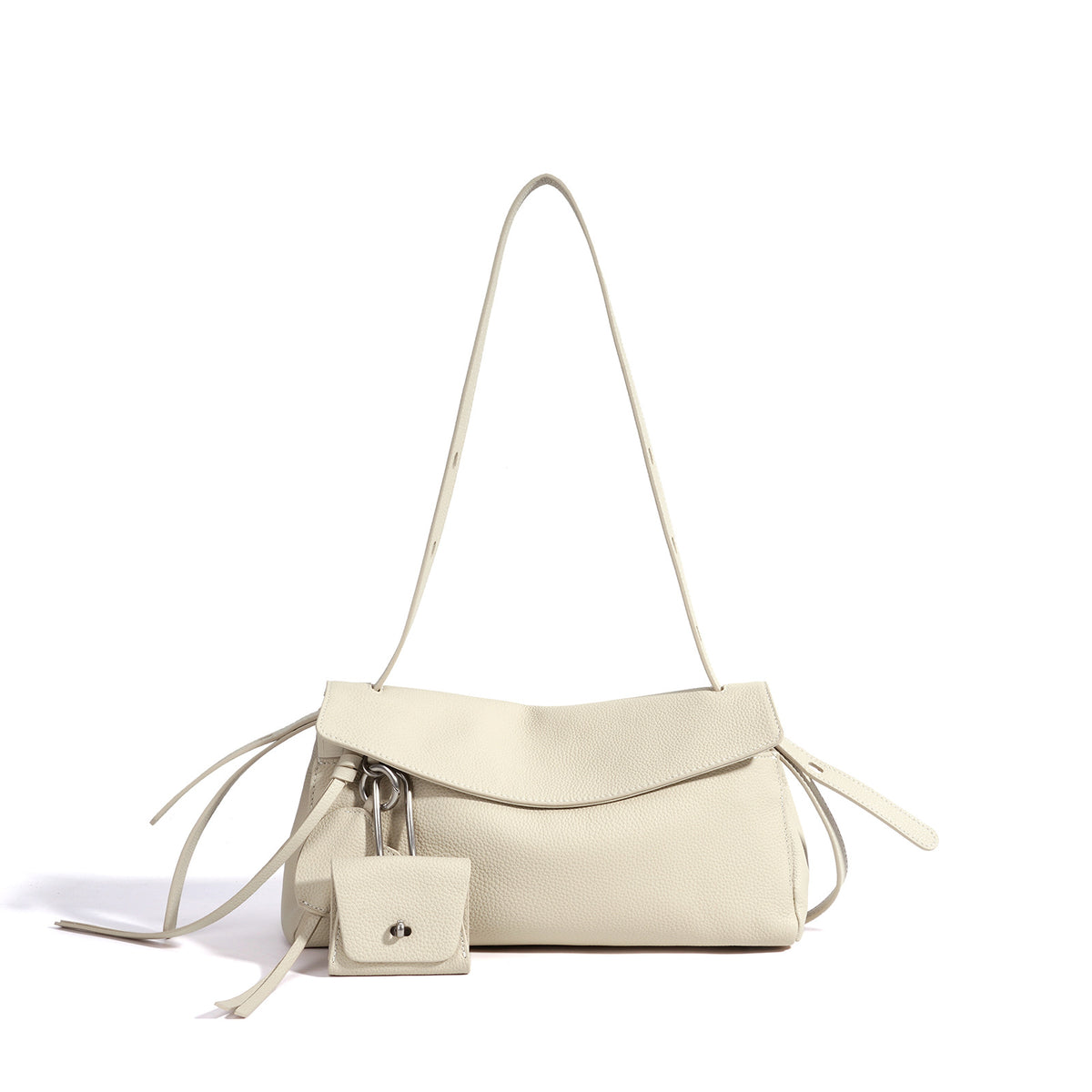 Sac bandoulière Luxe discret en cuir - vue 6