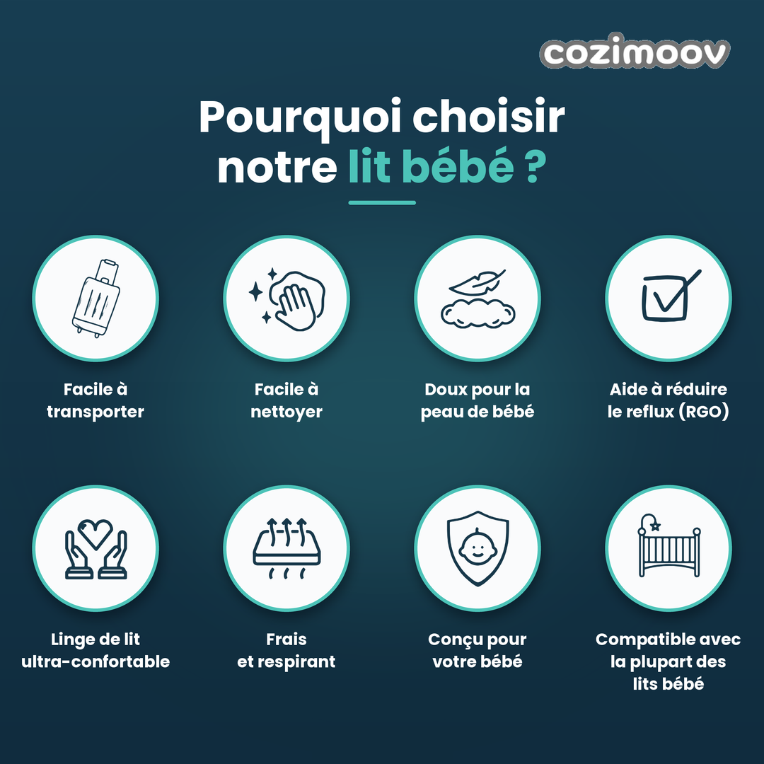 Coussin bébé incliné Cozimoov