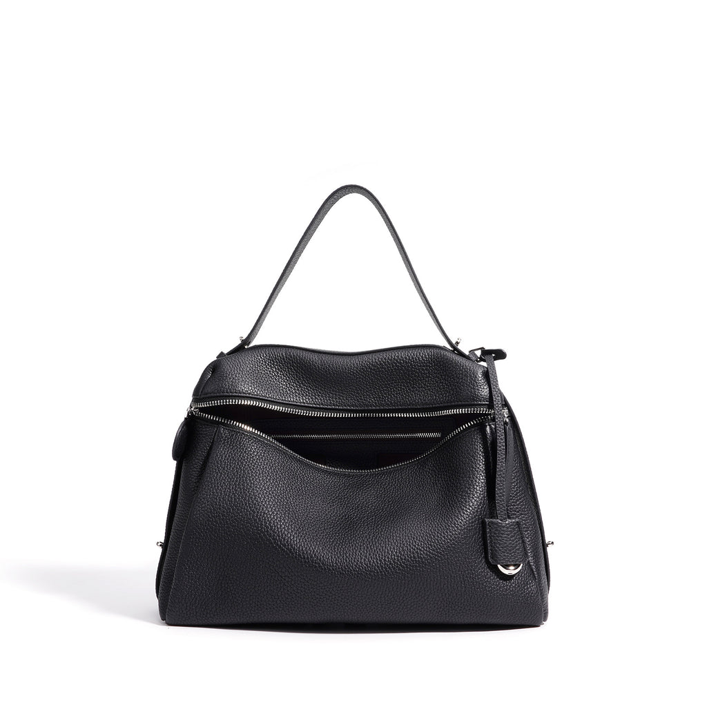 Sac bandoulière grande capacité en cuir - vue 3